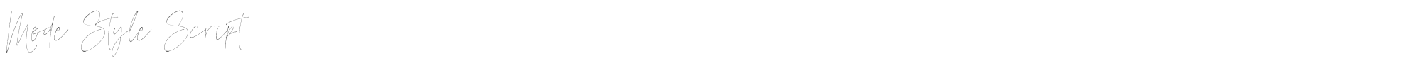Sample characters Mode Style Script Font